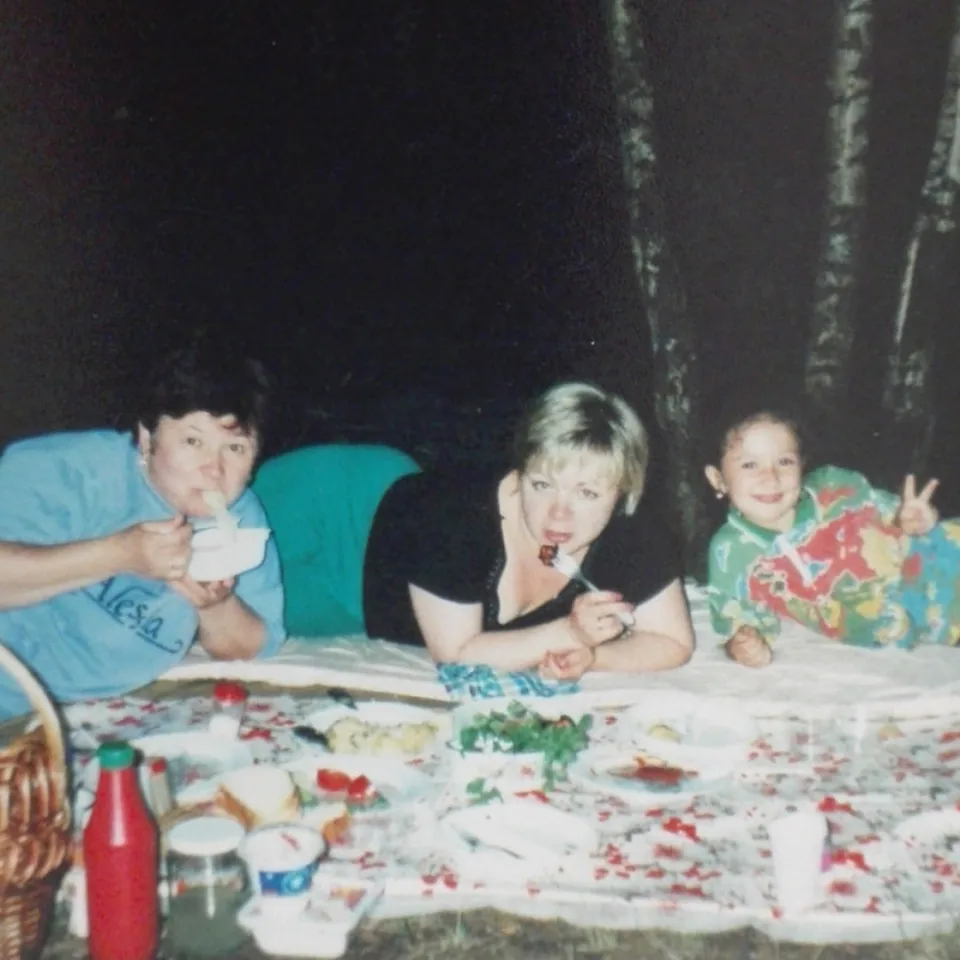 Ksenia in ihrer Kindheit