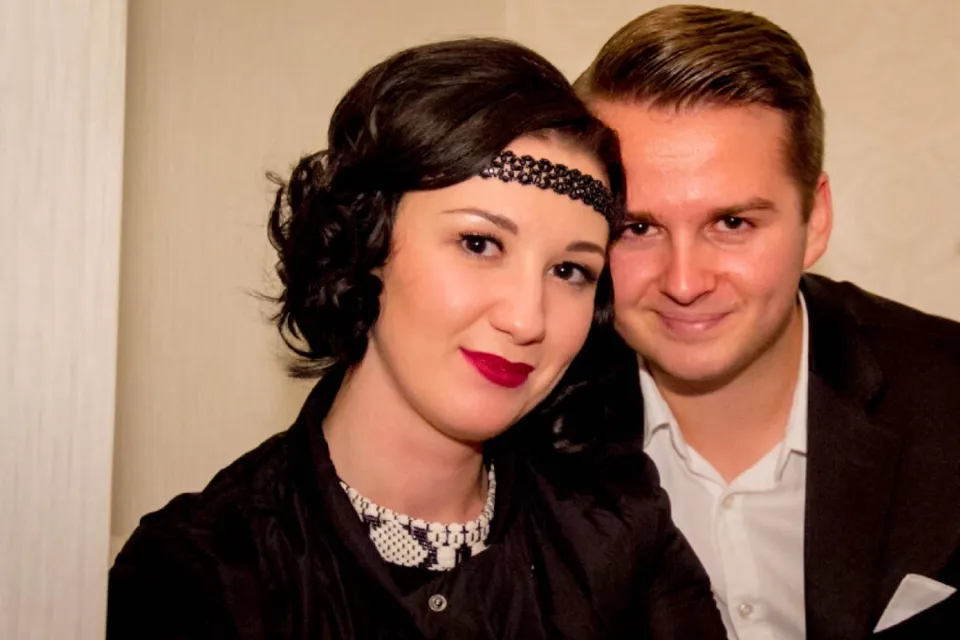 Ksenia und Frieder in einem gemeinsamen Augenblick
