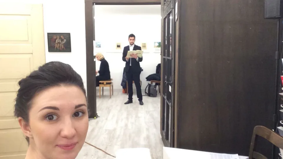 Ksenia während ihres Gesangsstudiums